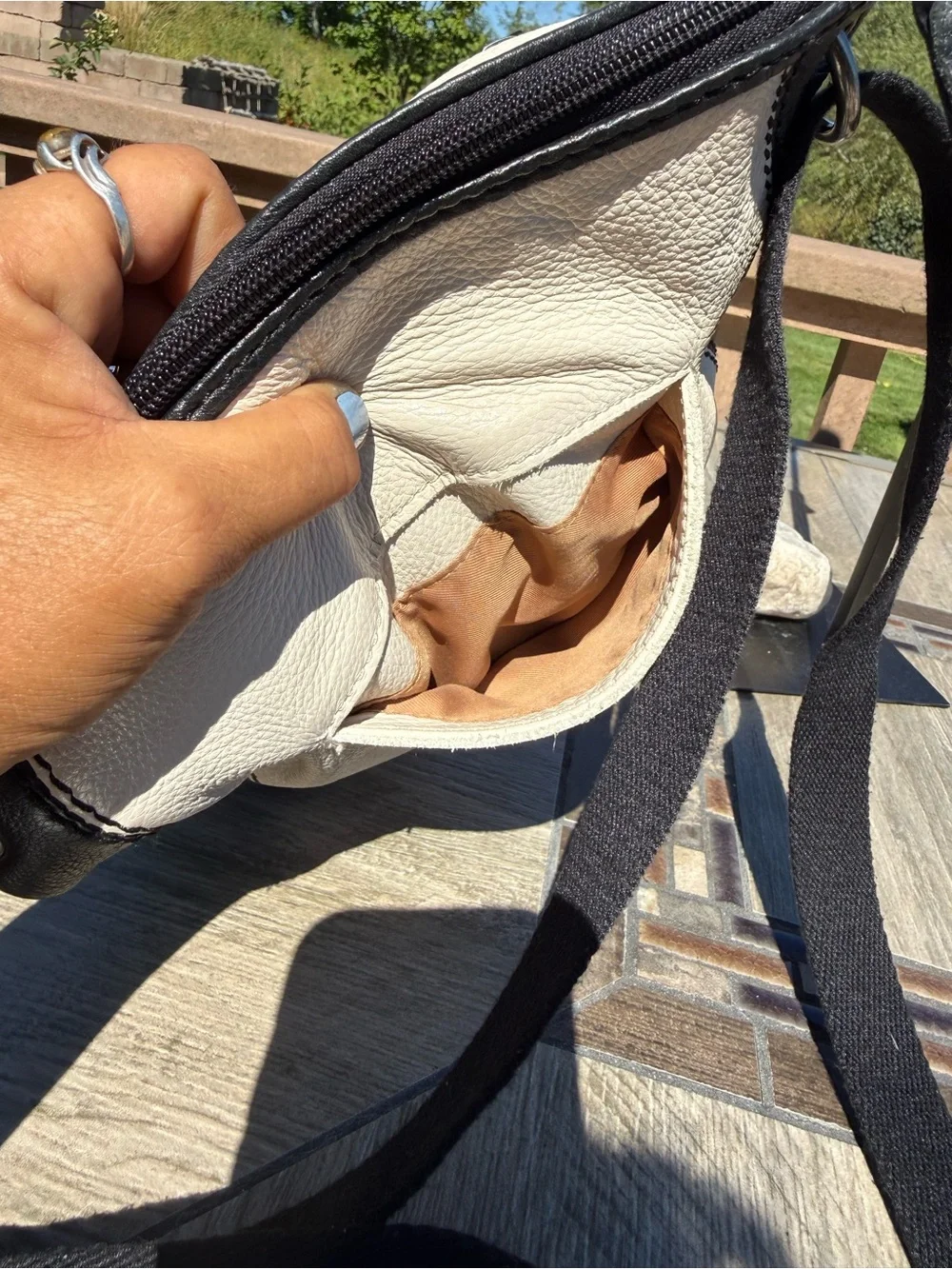 EUC Sak Laurel Colorblock Leather Crossbody Bag